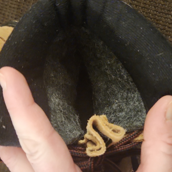 Boy's Ranger Suede and Black Rubber Insulated Boots Size 1 - Picture 6 of 10